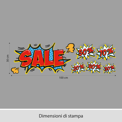 Saldi pop | Vetrofania