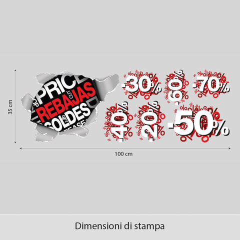 Saldi strappo | Vetrofania