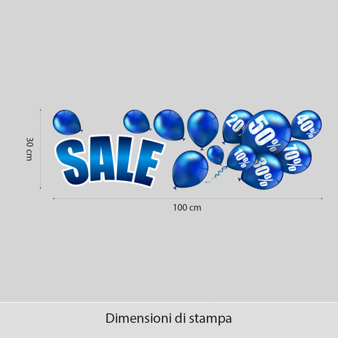 Saldi palloncini | Vetrofania