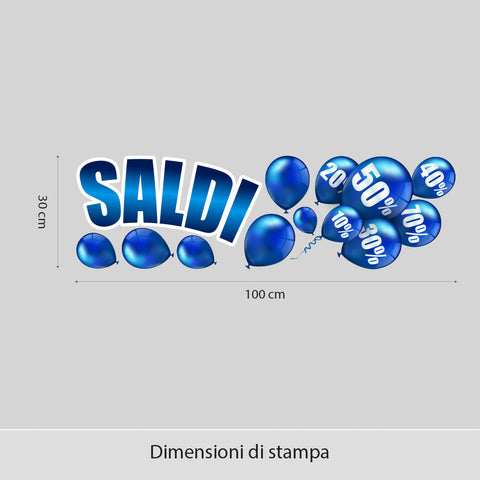 Saldi palloncini | Vetrofania