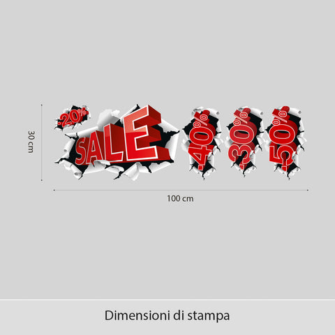 Saldi sorpresa | Vetrofania