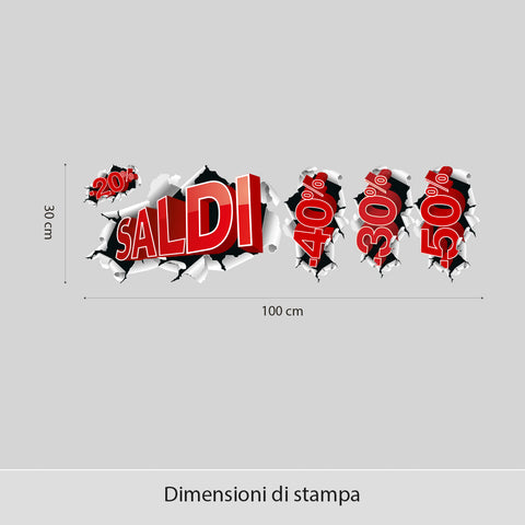 Saldi sorpresa | Vetrofania