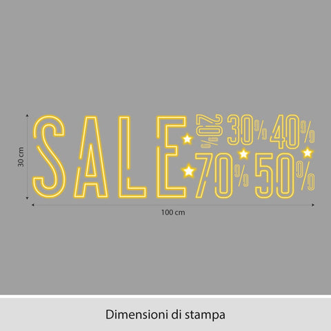 Saldi glow | Vetrofania