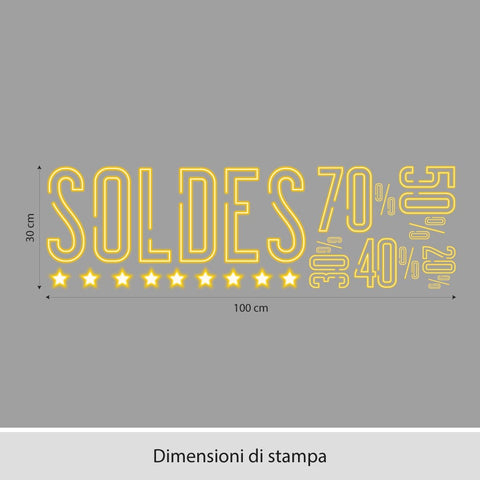 Saldi glow | Vetrofania