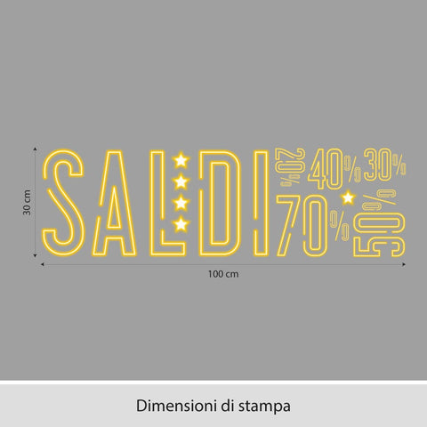 Saldi glow | Vetrofania