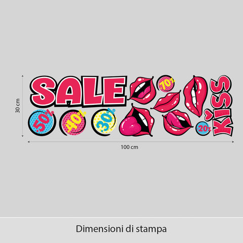 Saldi kiss | Vetrofania