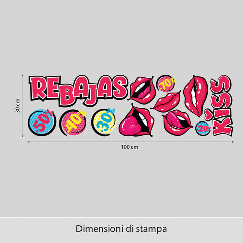 Saldi kiss | Vetrofania