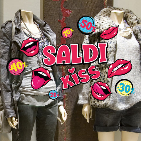Saldi kiss | Vetrofania