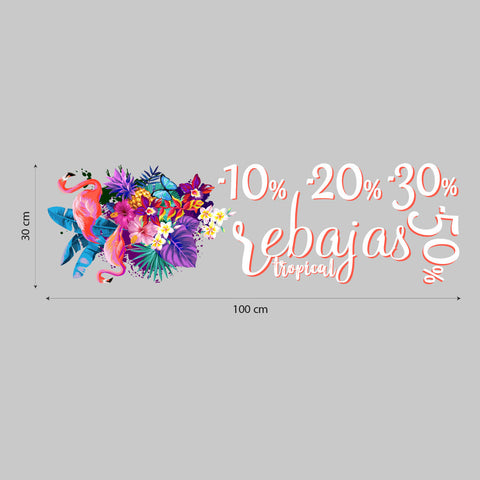 Saldi tropical colors | Vetrofania