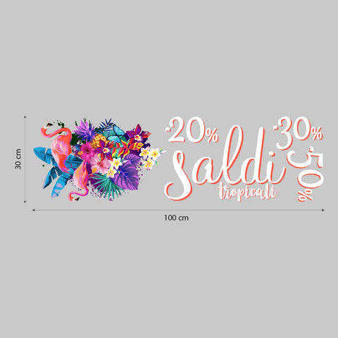 Saldi tropical colors | Vetrofania