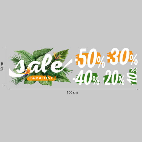 Saldi Tropical paradise | Vetrofania