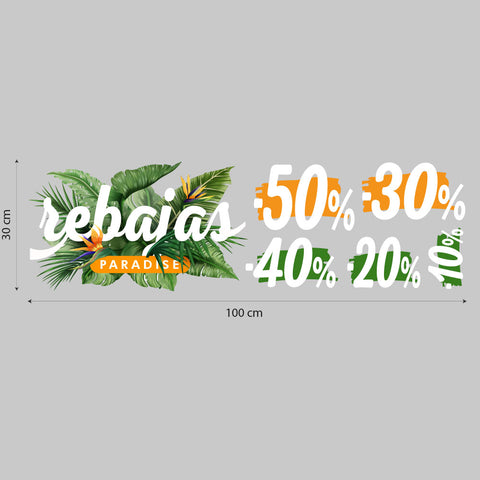 Saldi Tropical paradise | Vetrofania