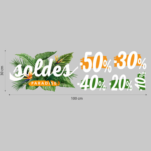 Saldi Tropical paradise | Vetrofania
