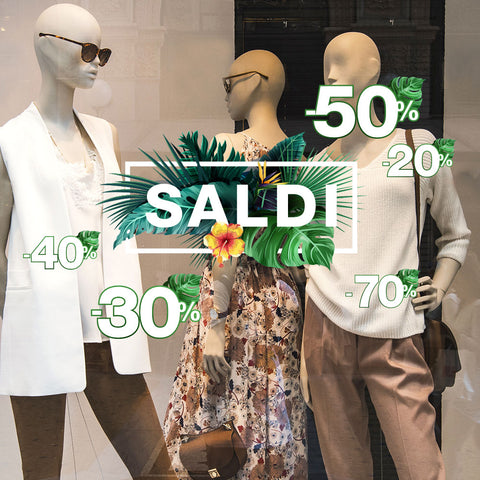 Saldi cornice tropicale | Vetrofania