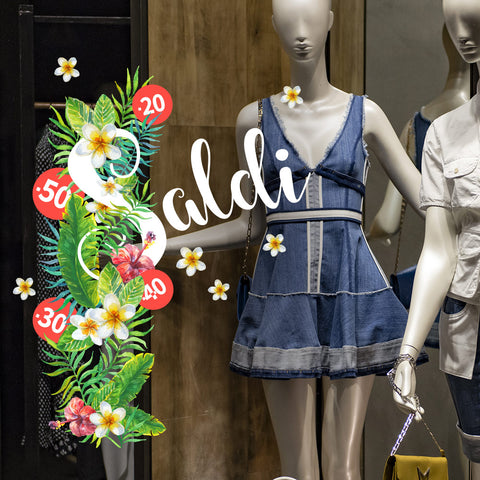 Saldi rampicante tropicale | Vetrofania