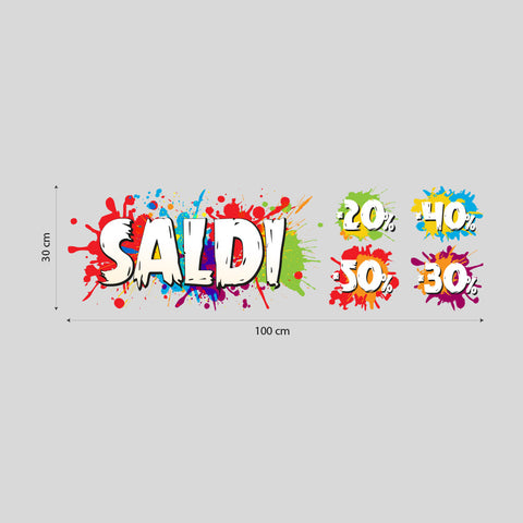 Saldi splash | Vetrofania