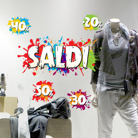 Saldi splash | Vetrofania