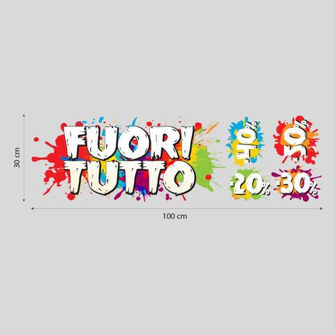 Fuori tutto splash | Vetrofania