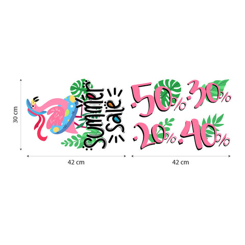 Saldi Nice Flamingo | Vetrofania