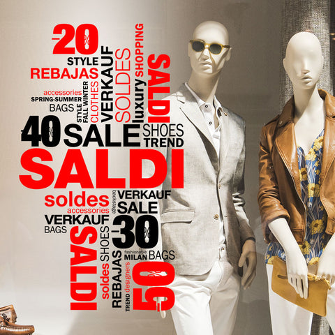 Saldi mania | Vetrofania