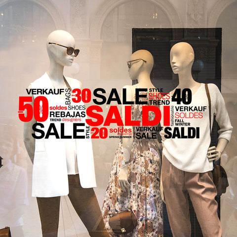 Saldi saldi saldi | Vetrofania