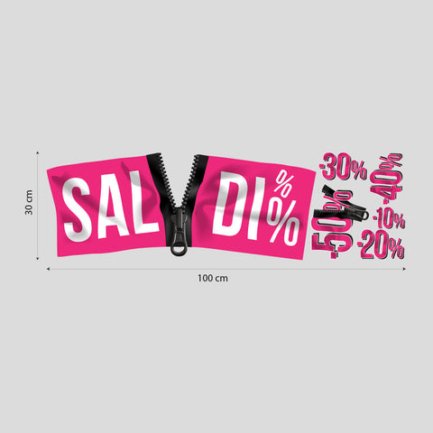 Saldi zip | Vetrofania