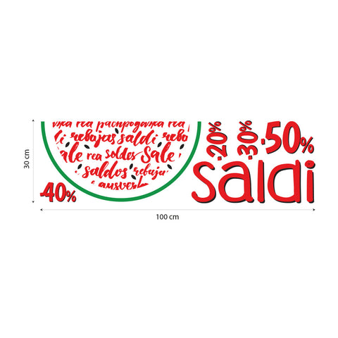 Saldi cocomero | Vetrofania