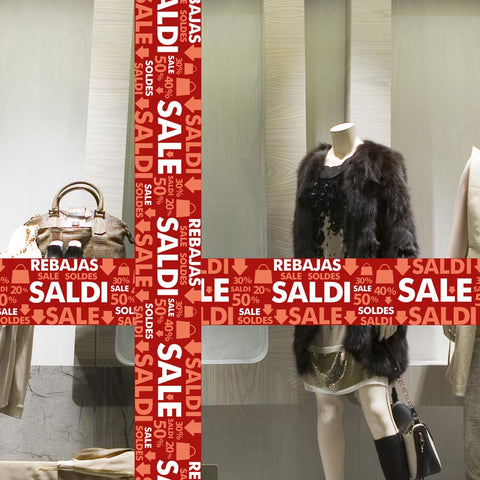 Fascia Saldi | Vetrofania