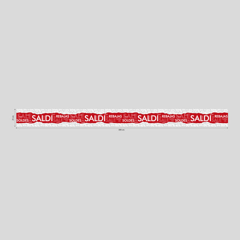 Fascia Saldi 9 | Vetrofania