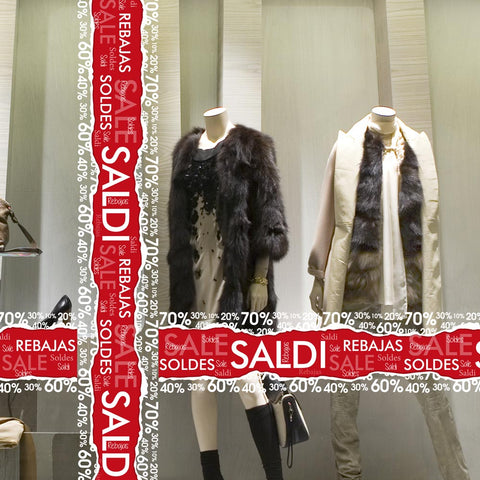 Fascia Saldi 9 | Vetrofania