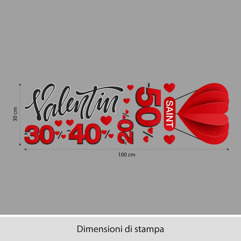 San Valentino Mongolfiera | Vetrofania