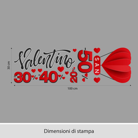 San Valentino Mongolfiera | Vetrofania