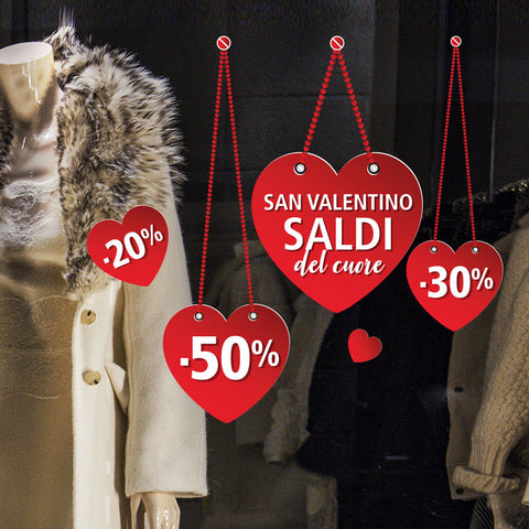 Saldi nel cuore | Vetrofania