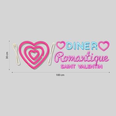 Neon Cena Romantica | Vetrofania