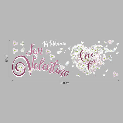 Fiori San Valentino | Vetrofania