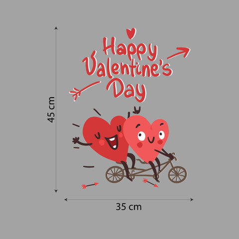San Valentino in bici | Vetrofania