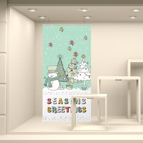 Fondale Pupazzo con neve